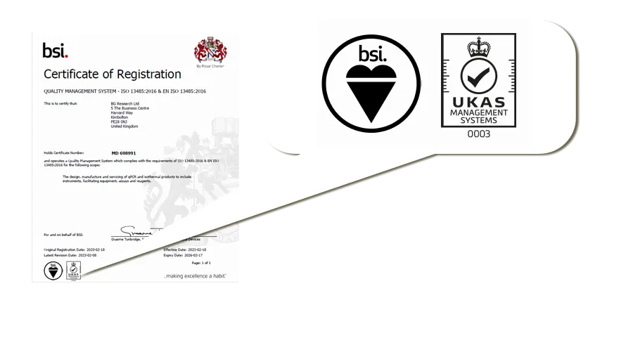 BioGene ISO 9001 certificate download