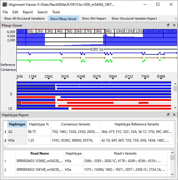 NextGENeLR Alignment Viewer